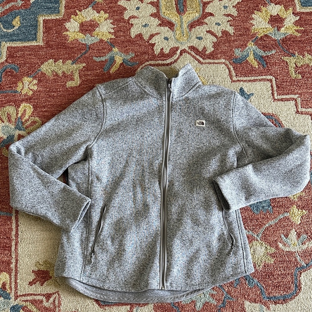 The north face- xxl sweater jacket tags removed PTP 24.5”